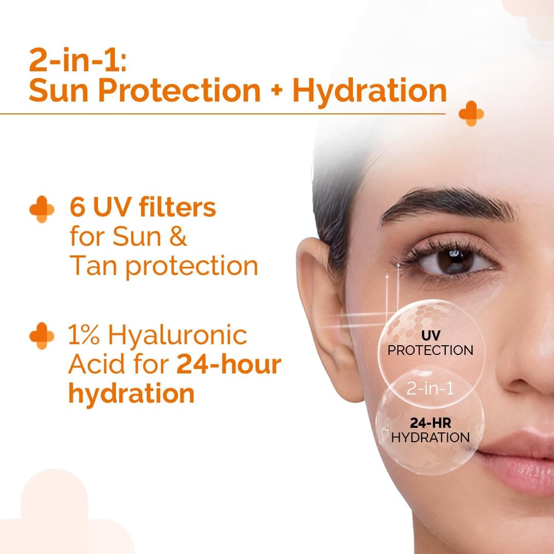 The Derma Co 1% Hyaluronic Sunscreen Aqua Gel SPF 50 product image